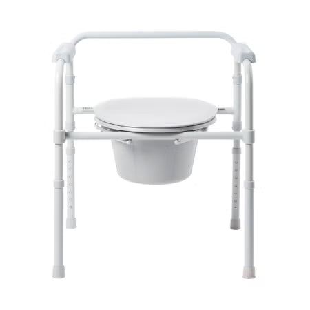 McKesson 3-in-1 Commode Chair Fixed Arms 13-1/4", 350 lb Capacity