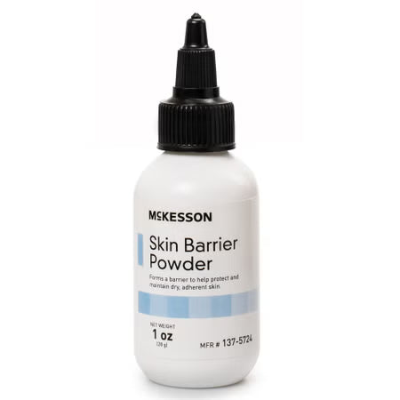 McKesson Ostomy Barrier Powder 1 oz. Puff Bottle