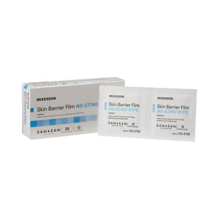 McKesson No-Sting Skin Barrier Wipe, Sterile, 25 per Box