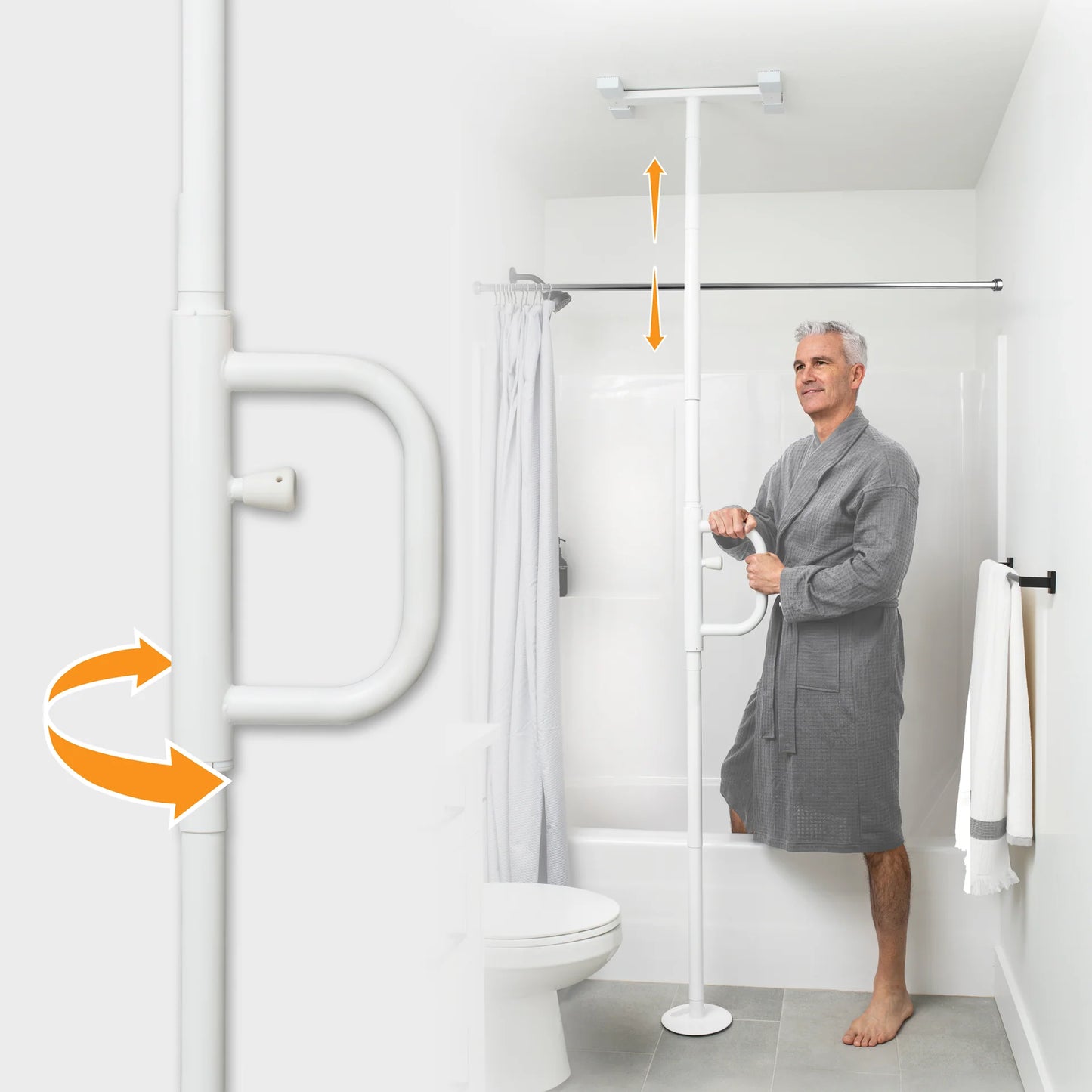 Stander Wonder Pole - White / Black