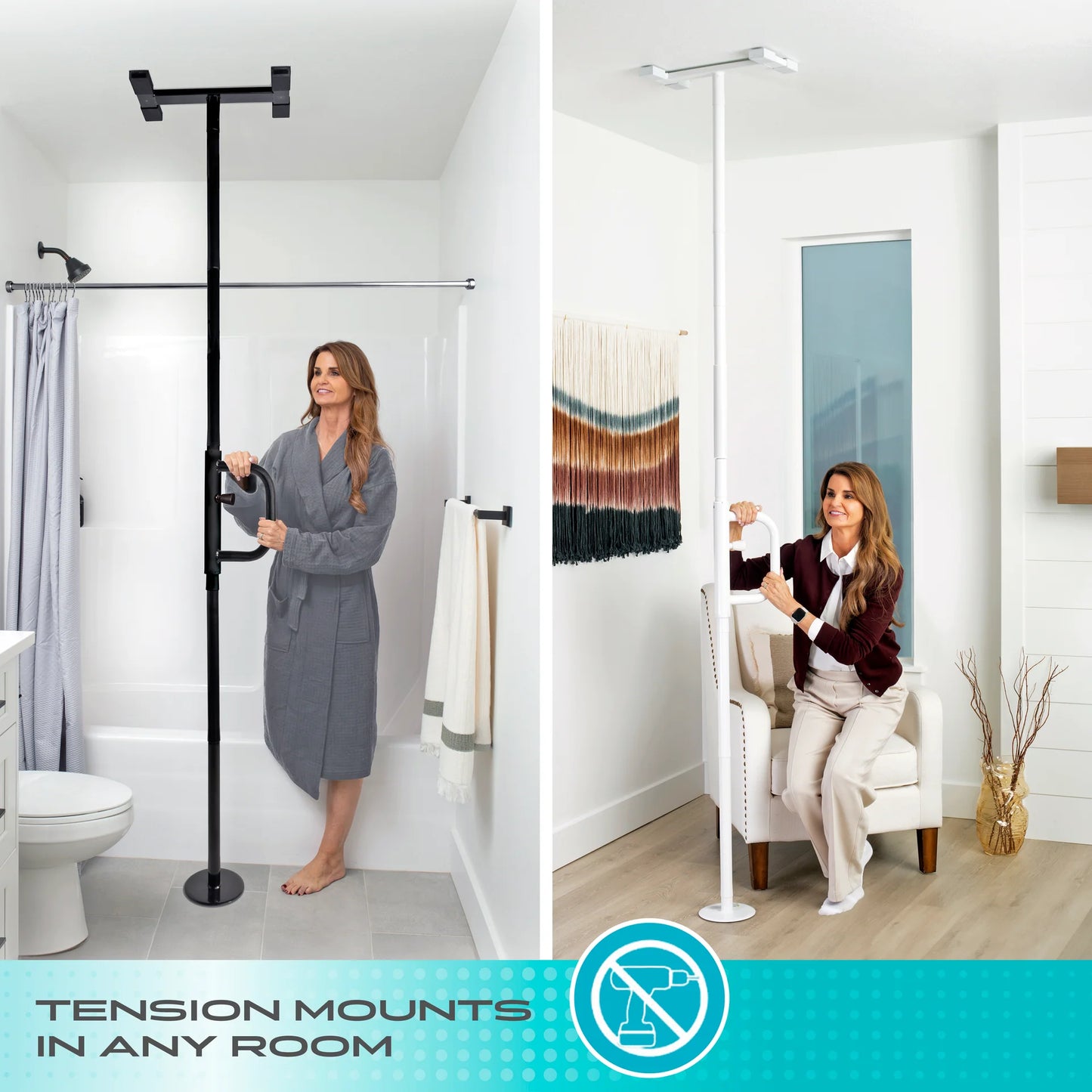Stander Wonder Pole - White / Black