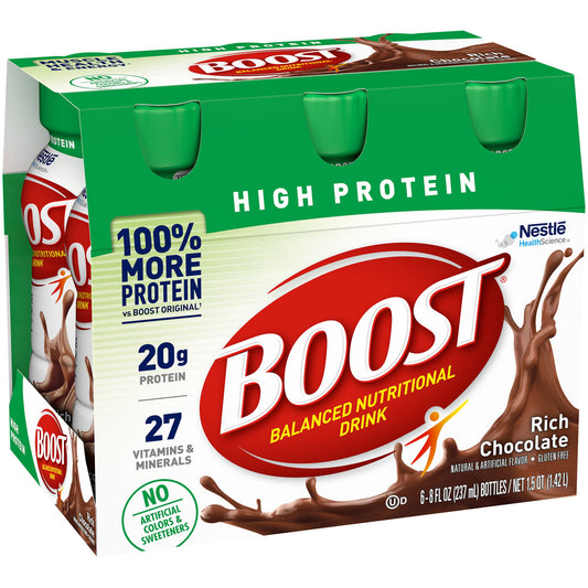 Oral Supplement Boost® High Protein Rich Chocolate 8 oz. Bottle