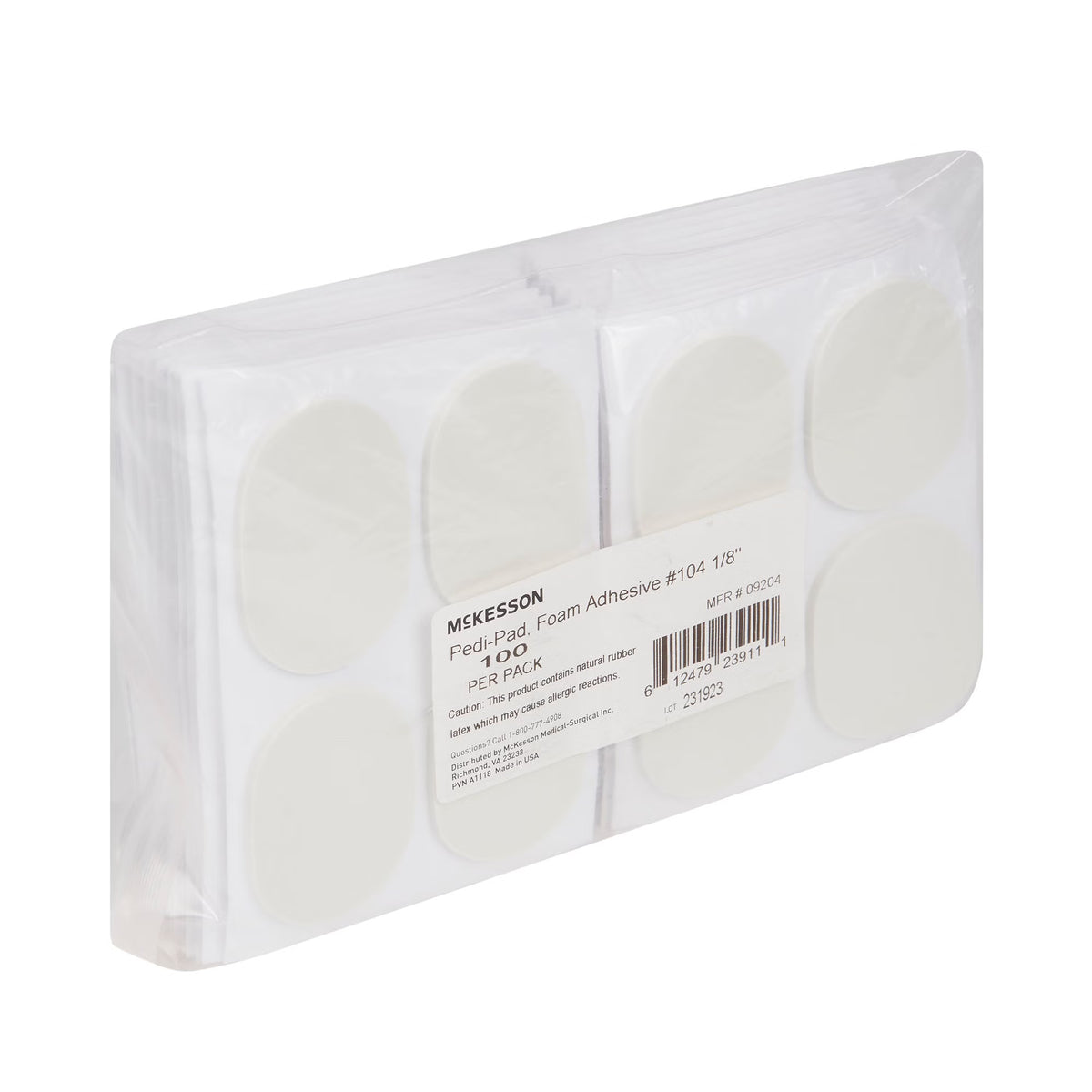 McKesson Pedi-Pad Adhesive Foot Pads – Size 104, Callus & Pressure Relief