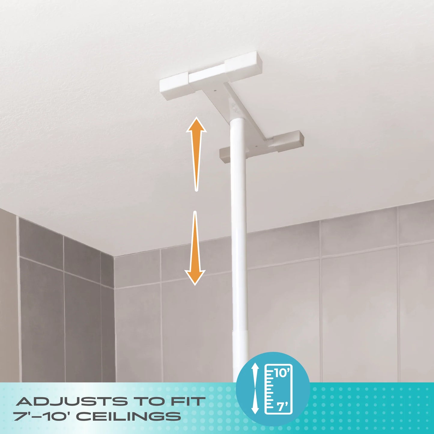 Stander Wonder Pole Slim - White / Black