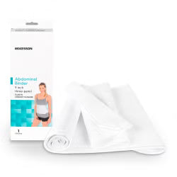 McKesson Abdominal Binder – Small/Medium, 9" High (30"–45" Waist)