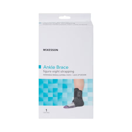 McKesson Lace-Up Ankle Support with Figure-8 Straps, X-Small