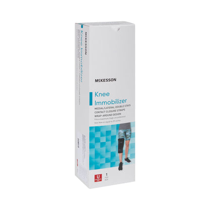 McKesson 12" Knee Immobilizer – Rigid Post-Op Knee Splint, Fits Up to 29" Thigh, Left or Right Knee