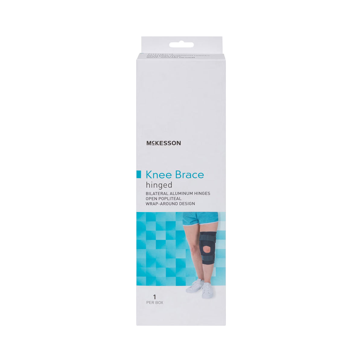 McKesson Wraparound Knee Brace with D-Ring Straps – Large (20.5" - 23"), Left or Right Knee