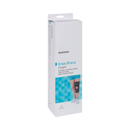 McKesson Wraparound Knee Brace with D-Ring Straps – Large (20.5" - 23"), Left or Right Knee