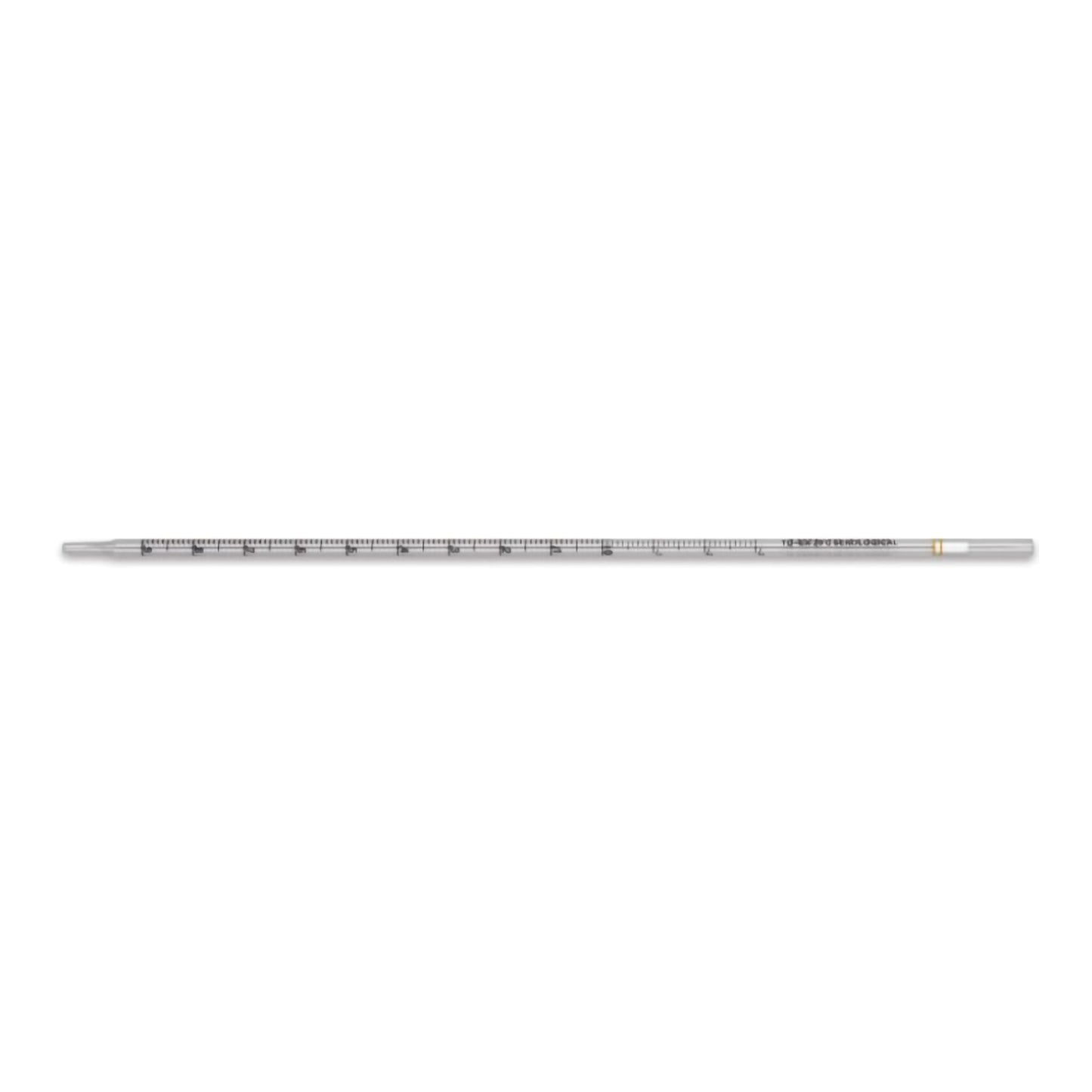 Serological Pipette McKesson 25 mL 0.2 mL Graduation Increments / 10 mL Negative Graduations Sterile PIPETTE, SEROLOGICAL STD TIP STR RED BAND 25ML (200/CS)