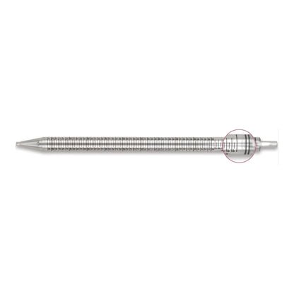 Serological Pipette McKesson 25 mL 0.2 mL Graduation Increments / 10 mL Negative Graduations Sterile PIPETTE, SEROLOGICAL STD TIP STR RED BAND 25ML (200/CS)