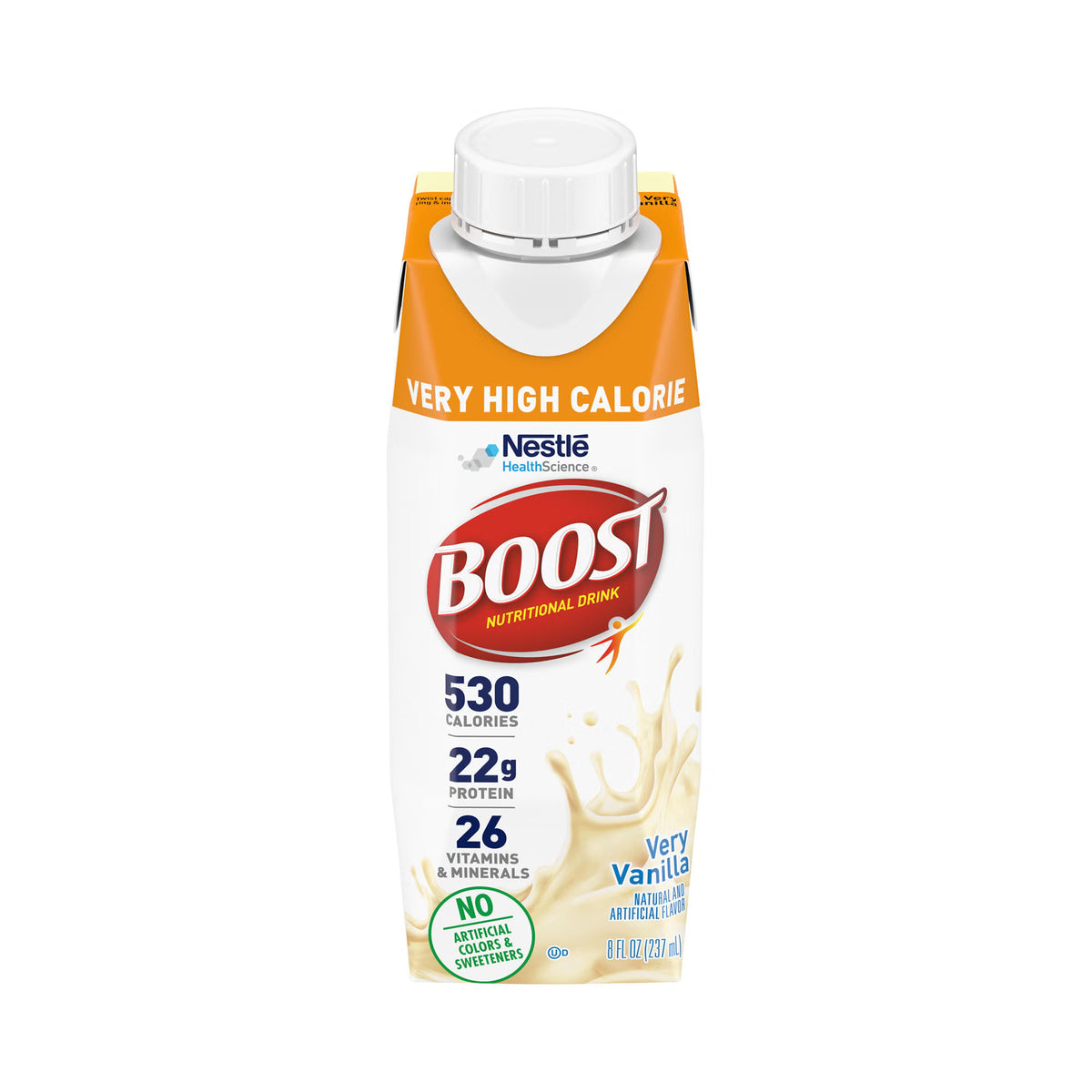 Oral Supplement Boost® Very High Calorie Very Vanilla 8 oz. Bottle