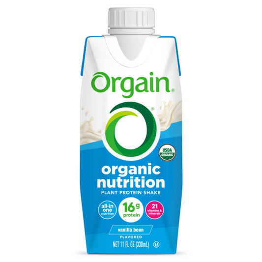 Oral Supplement Orgain® Organic Nutrition™ Vegan Nutritional Shake Vanilla Bean 11 oz. Bottle