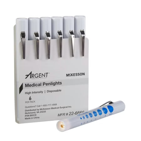 McKesson Disposable Penlight, Pack of 6