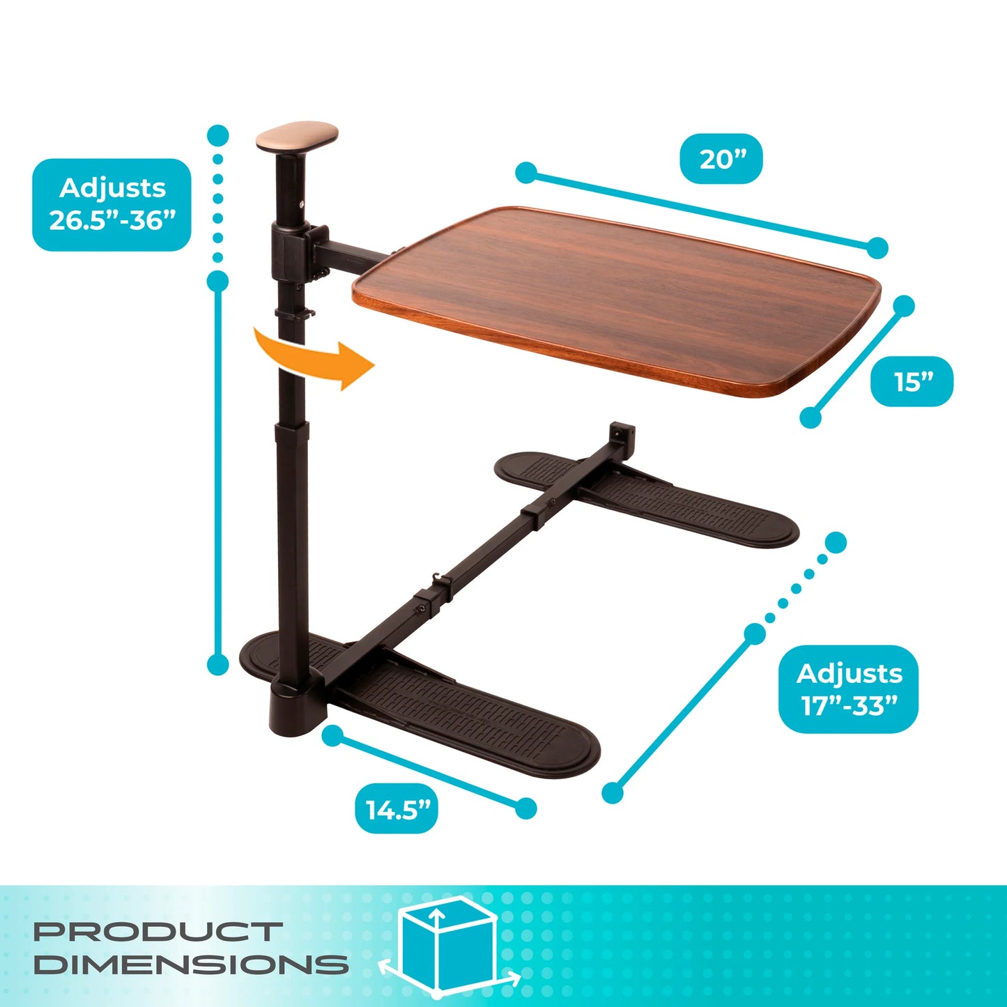 Stander Wonder Tray Plus - Walnut Tray