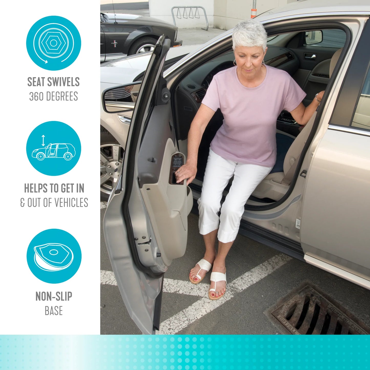 Stander Auto Swivel Seat Cushion