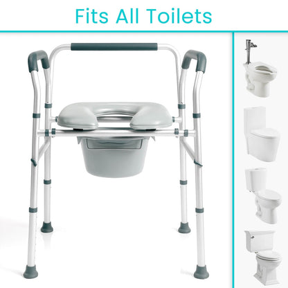 3 in 1 Padded Commode