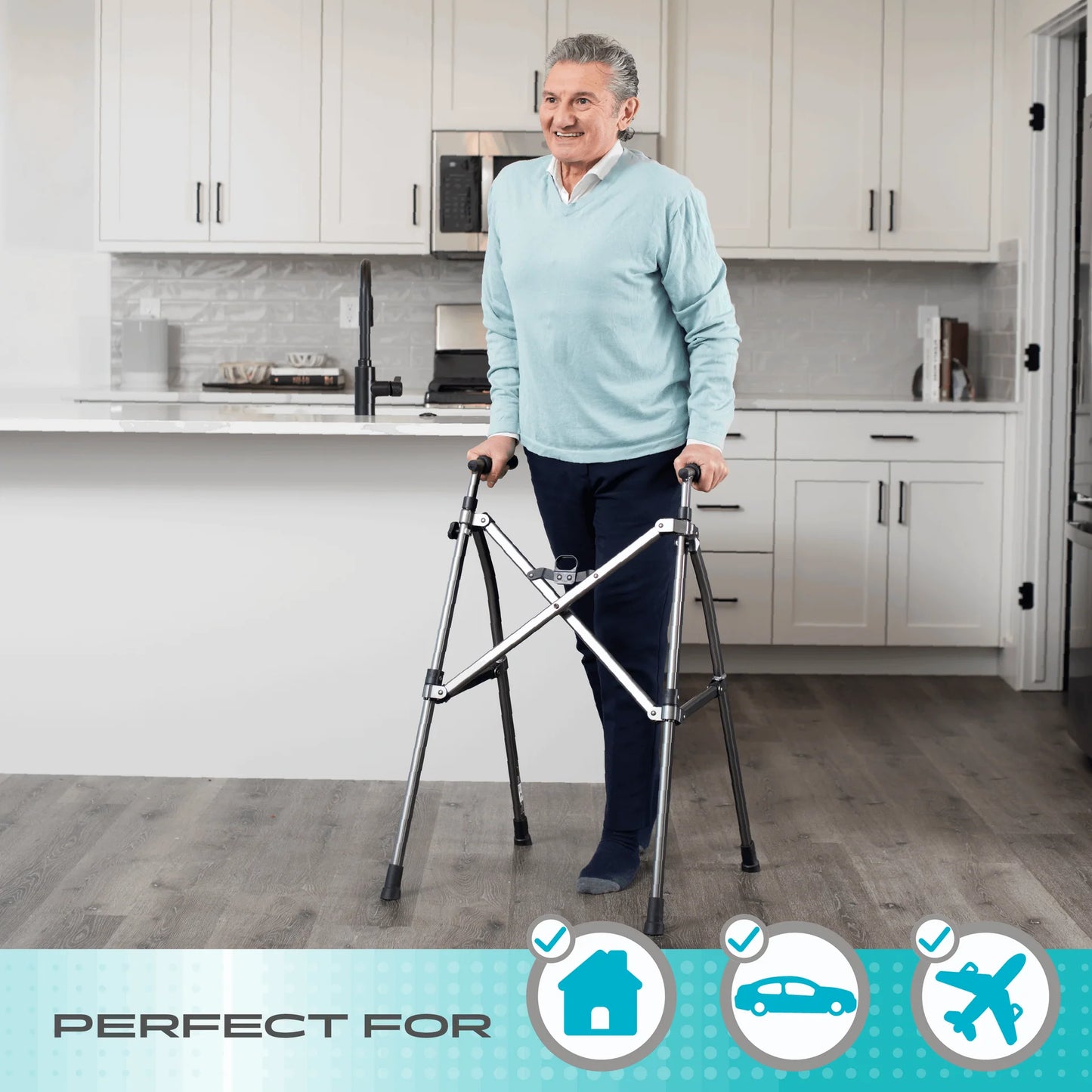 Stander Wonder Walker Lite - Black Walnut / Cobalt Blue / Regal Rose