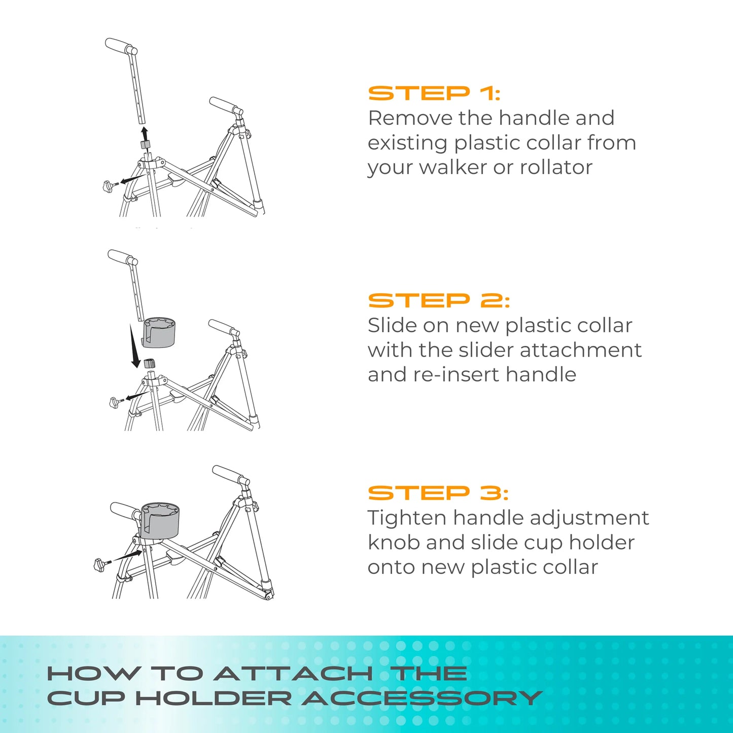 Stander Walker-Rollator Cup Holder
