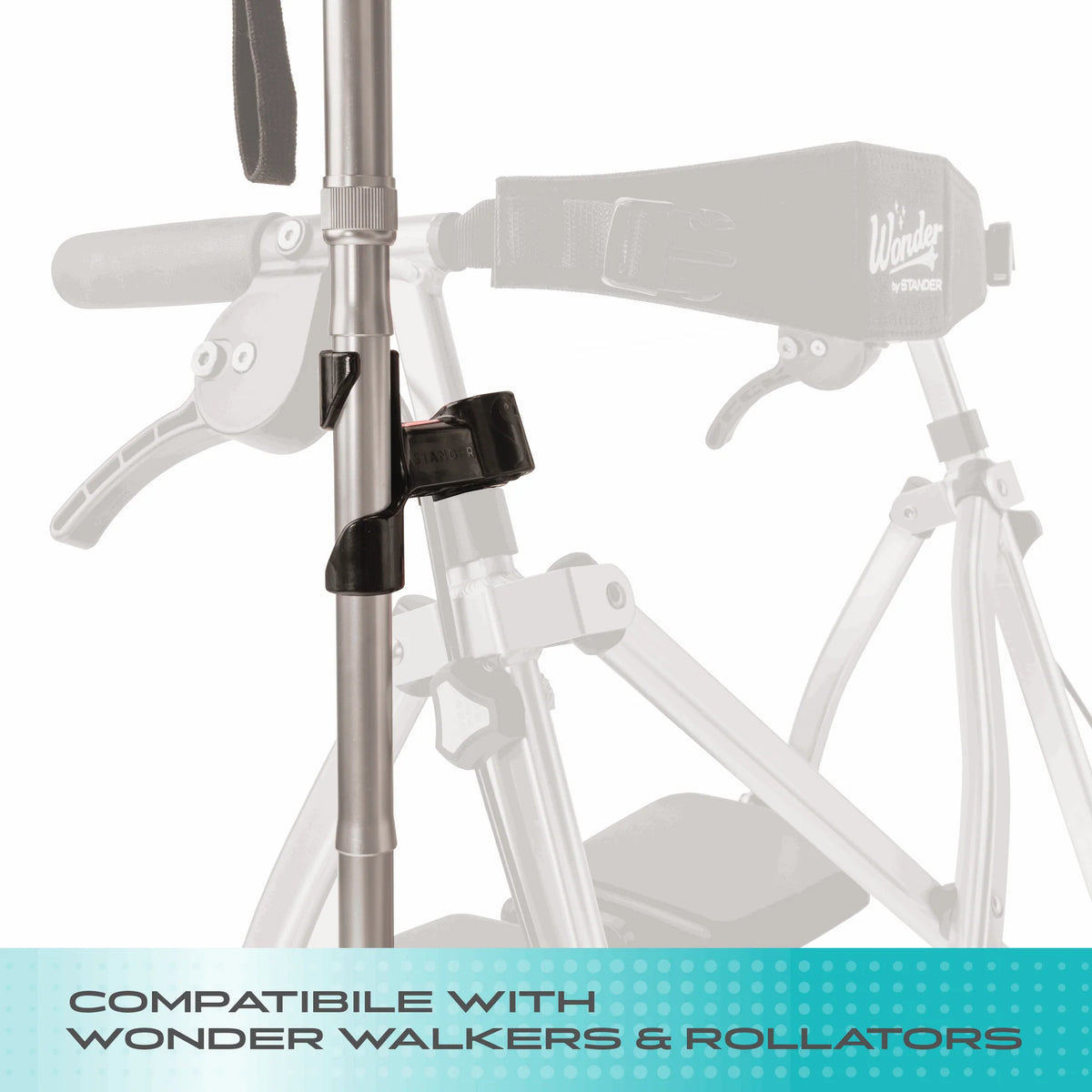 Stander Walker-Rollator Cane Holder