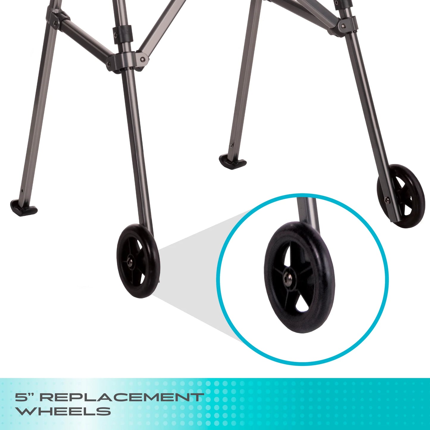 Stander Walker 5" Replacement Wheels - Set of 2