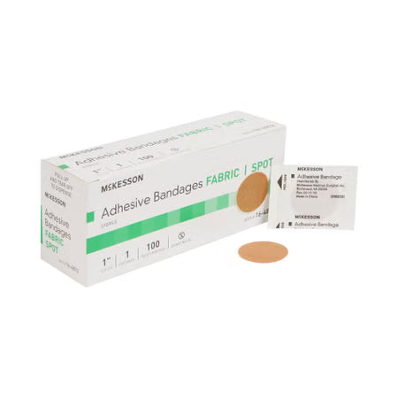 McKesson Fabric Spot Bandages 1 Inch Box of 100