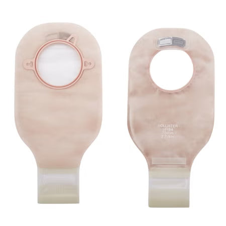 Hollister New Image Two-Piece Colostomy Pouch 12 Inch Transparent Drainable, 10 per Box