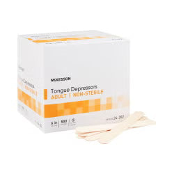 McKesson Wood Tongue Depressors 6 Inch Box of 500