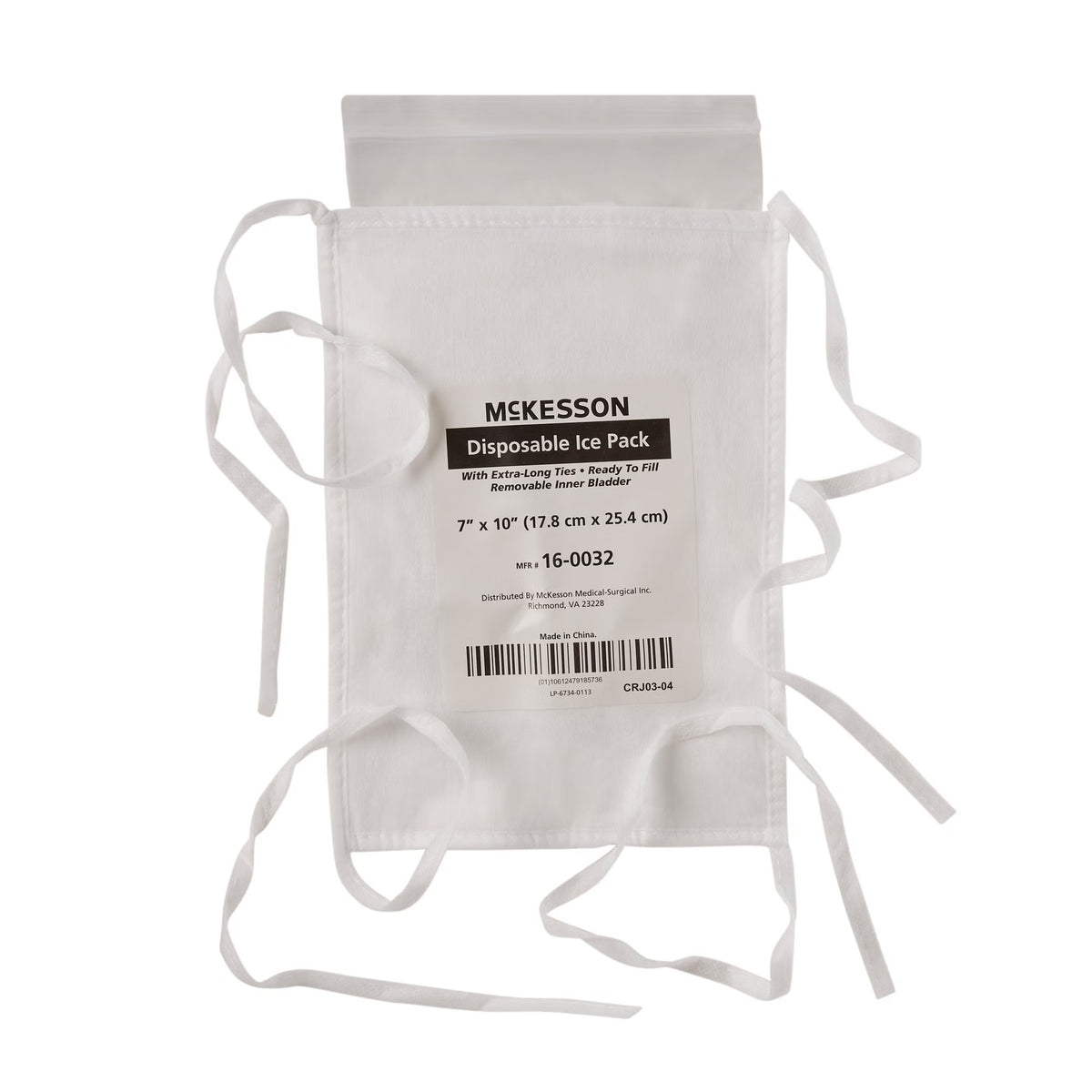 McKesson Ice Bag General Purpose 7 x 10 Inch Fabric Disposable