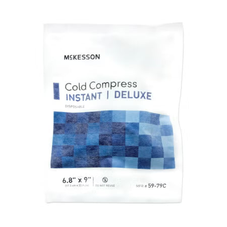 McKesson Instant Cold Pack Deluxe Large 6-3/4 x 9" Cloth, Disposable