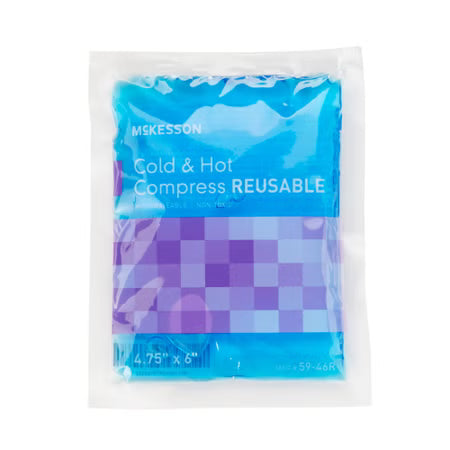 McKesson Hot/Cold Pack Small 4-3/4 x 6" Gel, Reusable