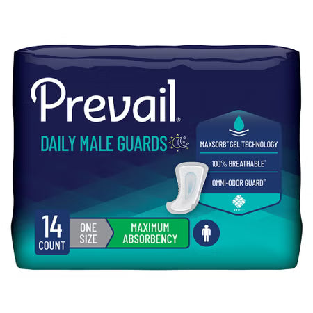 Prevail Daily Male Guards - Heavy Absorbency (14 Count)