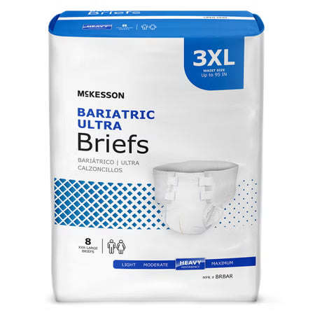 McKesson Ultra Bariatric Brief, 3X-Large - Heavy Absorbency Adult Brief