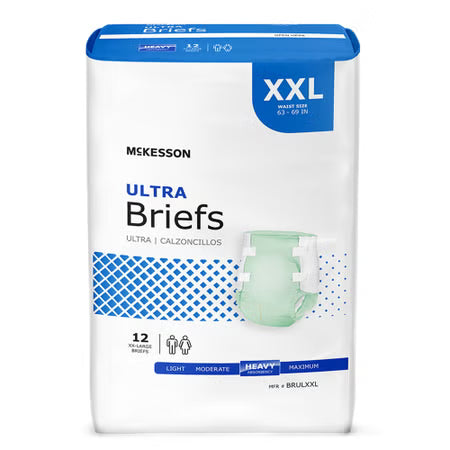 McKesson Ultra Brief, 2X-Large - Heavy Absorbency Adult Brief