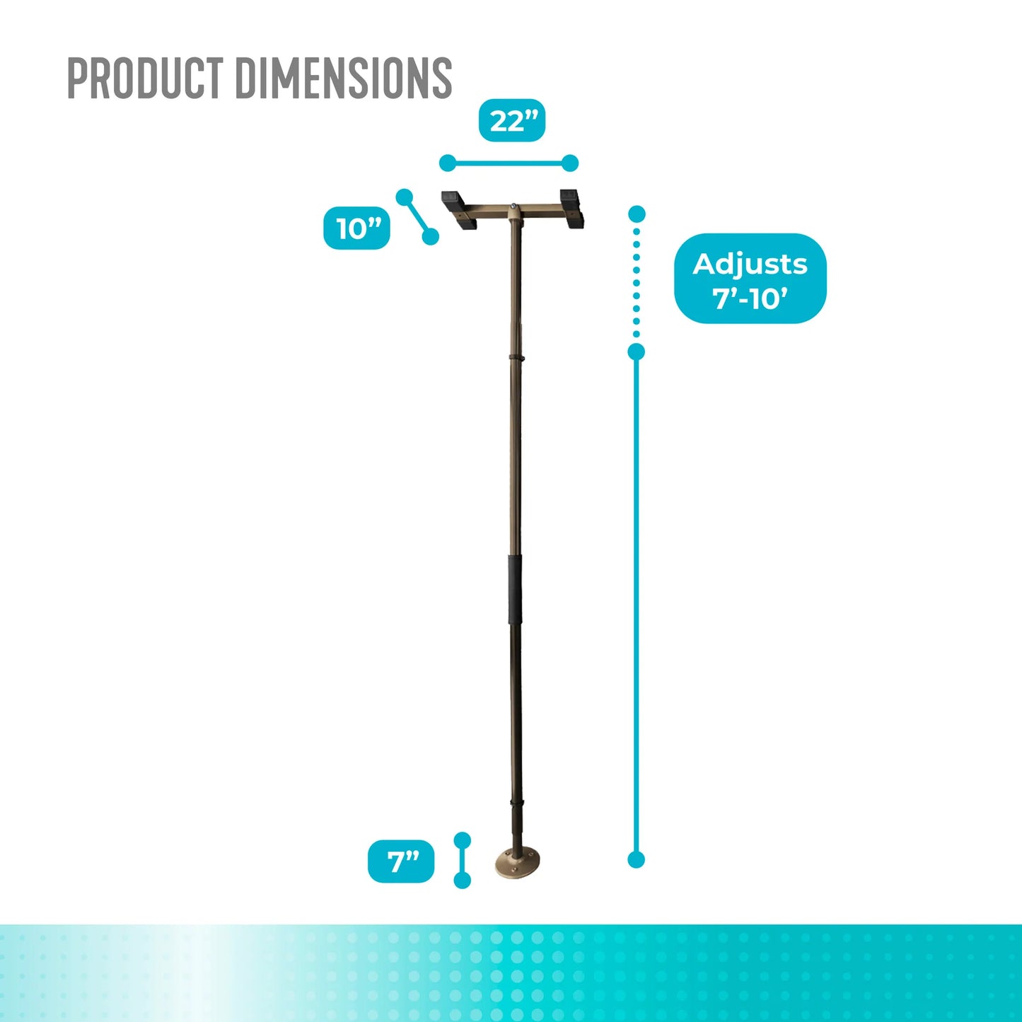 Stander Wonder Pole Slim Premium - Deep Bronze / Graphite