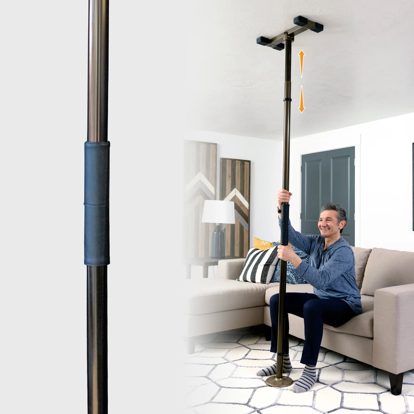 Stander Wonder Pole Slim Premium - Deep Bronze / Graphite