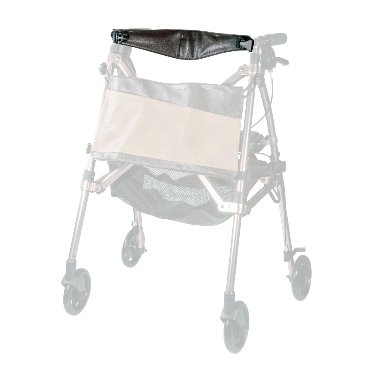 Faux Leather Rollator Back Strap