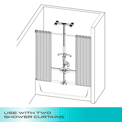 Stander. Wonder Bathtub Pole Premium - Deep Bronze / Graphite