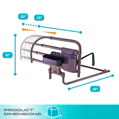Stander Wonder Click Extendable Bed Rail Premium