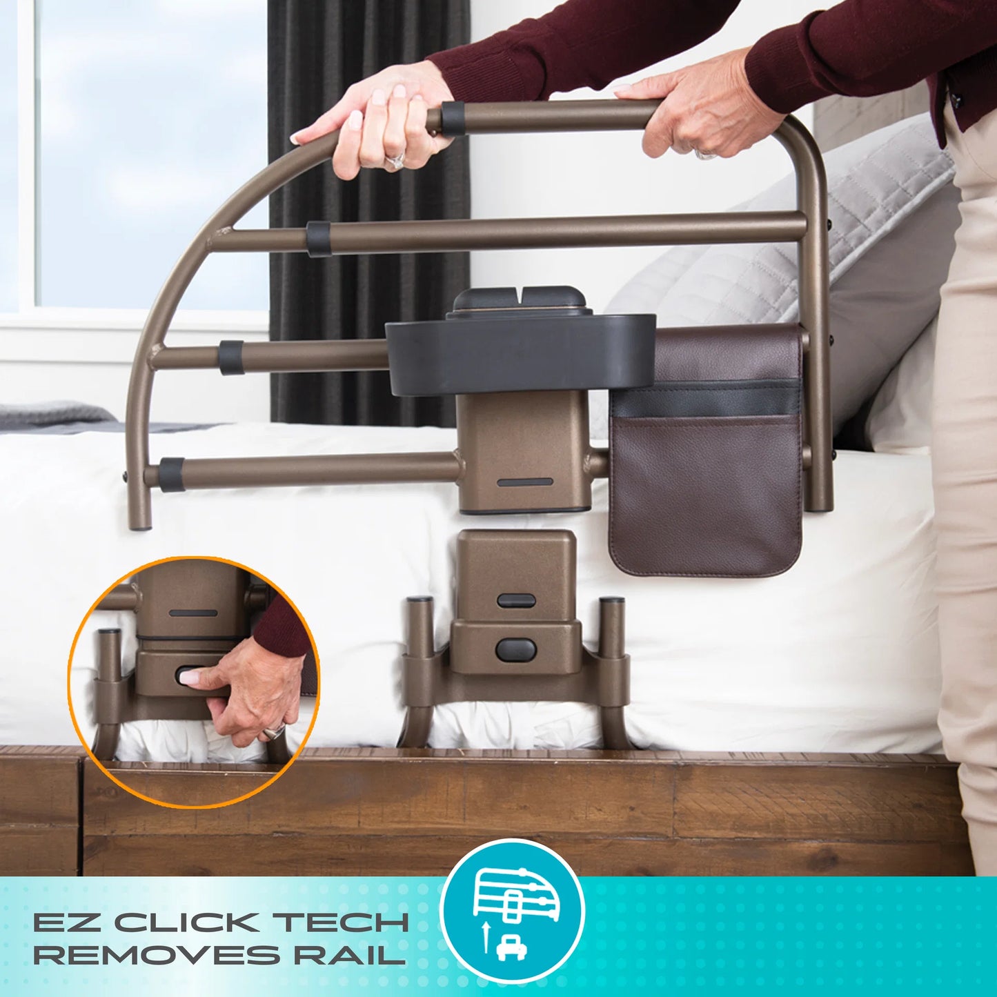 Stander Wonder Click Extendable Bed Rail Premium