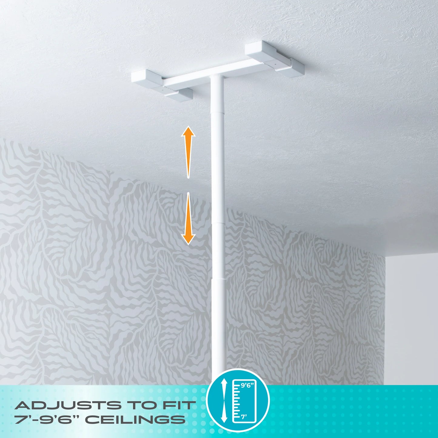 Stander Double Handle Floor to Ceiling Grab Bar