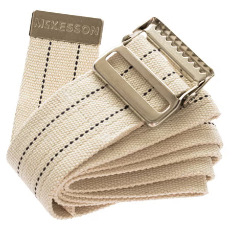 McKesson Gait Belt 60" White Polyester