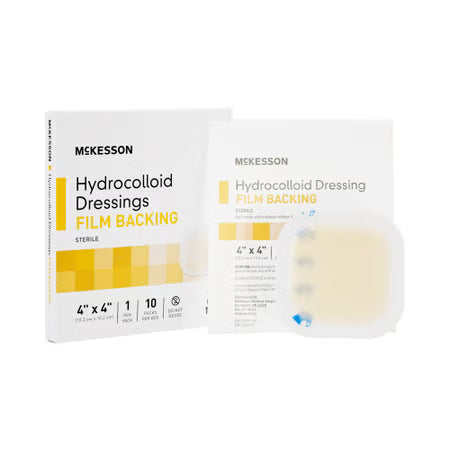McKesson Hydrocolloid Dressings 4x4 Box of 10