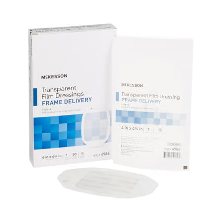 McKesson Transparent Film Dressing Box of 50