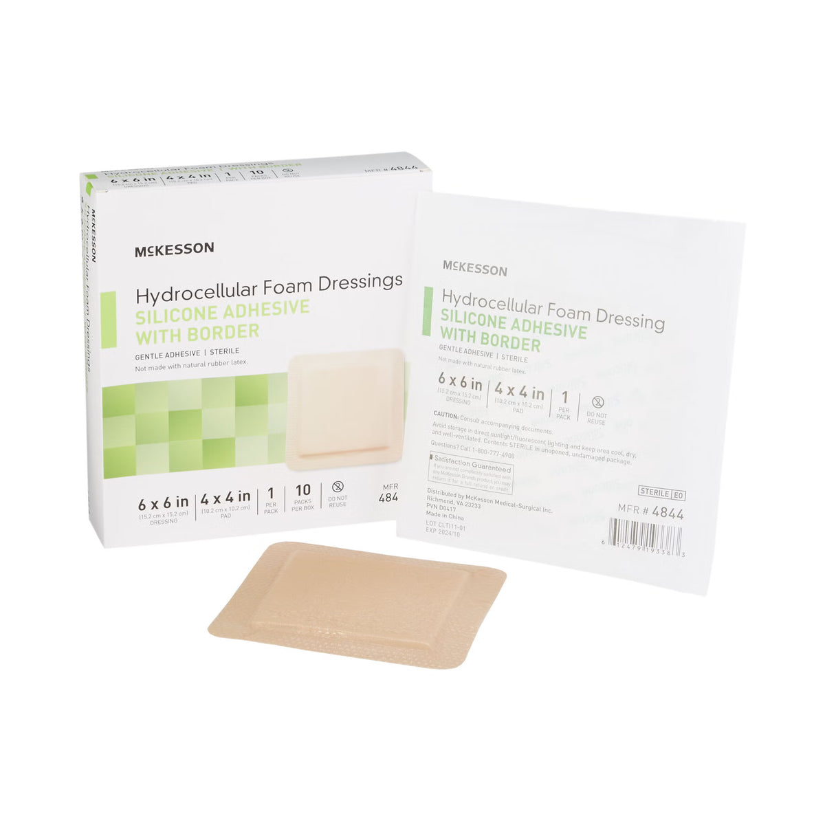 McKesson 5-Layer Foam Dressing 6x6 Square