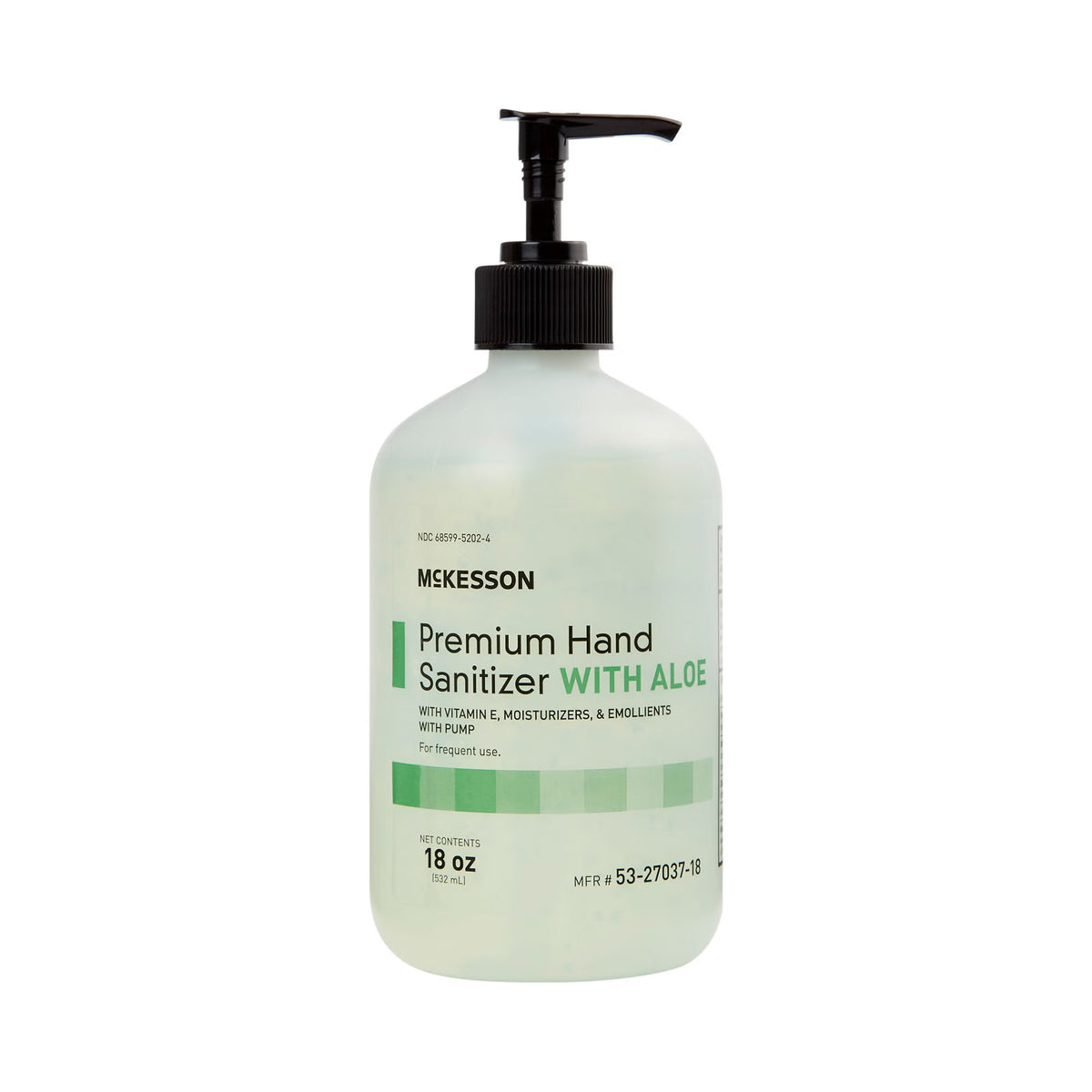 McKesson Hand Sanitizer with Aloe Premium 18 oz. Gel Pump Bottle