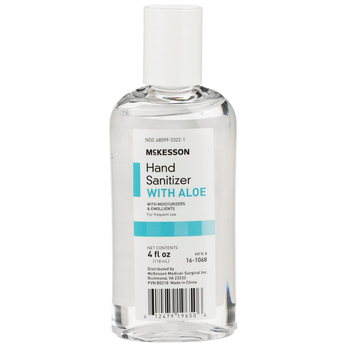 McKesson Hand Sanitizer with Aloe 4 oz. Gel Bottle