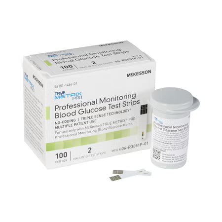 McKesson TRUE METRIX PRO Blood Glucose Test Strips, 100 Count