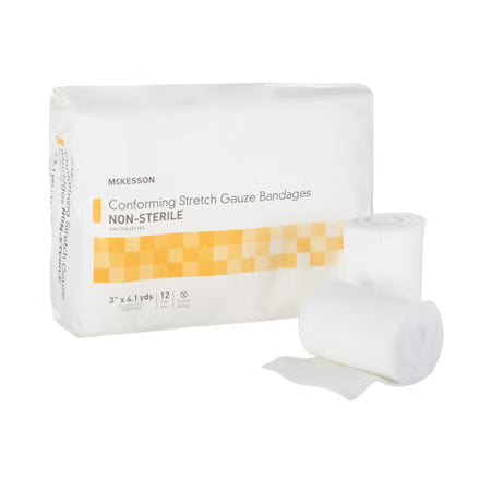 McKesson Conforming Bandage 3 Inch x 4.1 Yard NonSterile, 12 per Pack