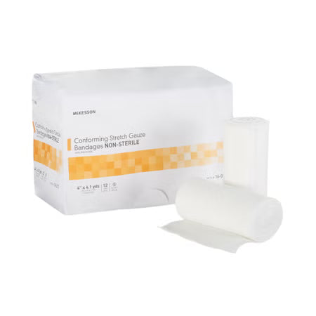 McKesson Conforming Bandage 4 Inch x 4.1 Yard NonSterile, 12 per Pack